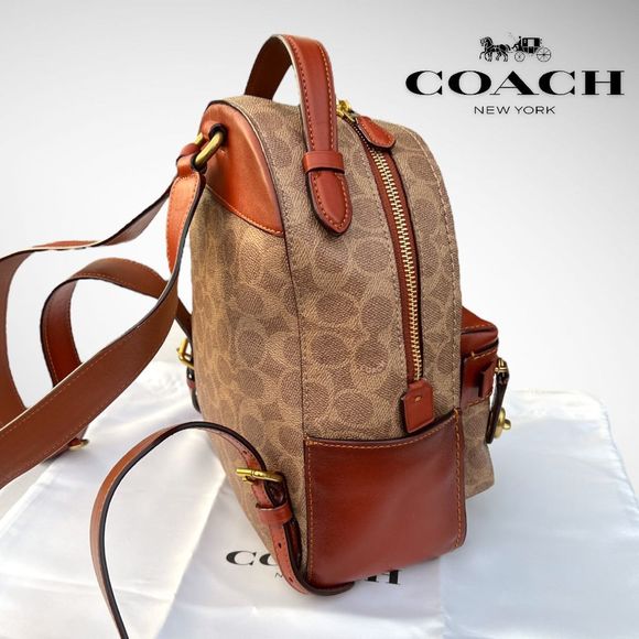 Coach Campus 23 Backpack in Tan Rust / Brass 32715 $395 - Picture 5 of 12